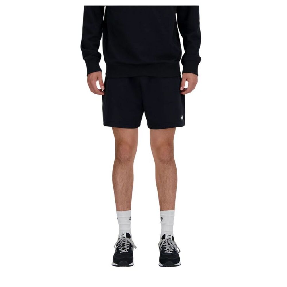 New Balance Mens Essentials Fleece Shorts / Black